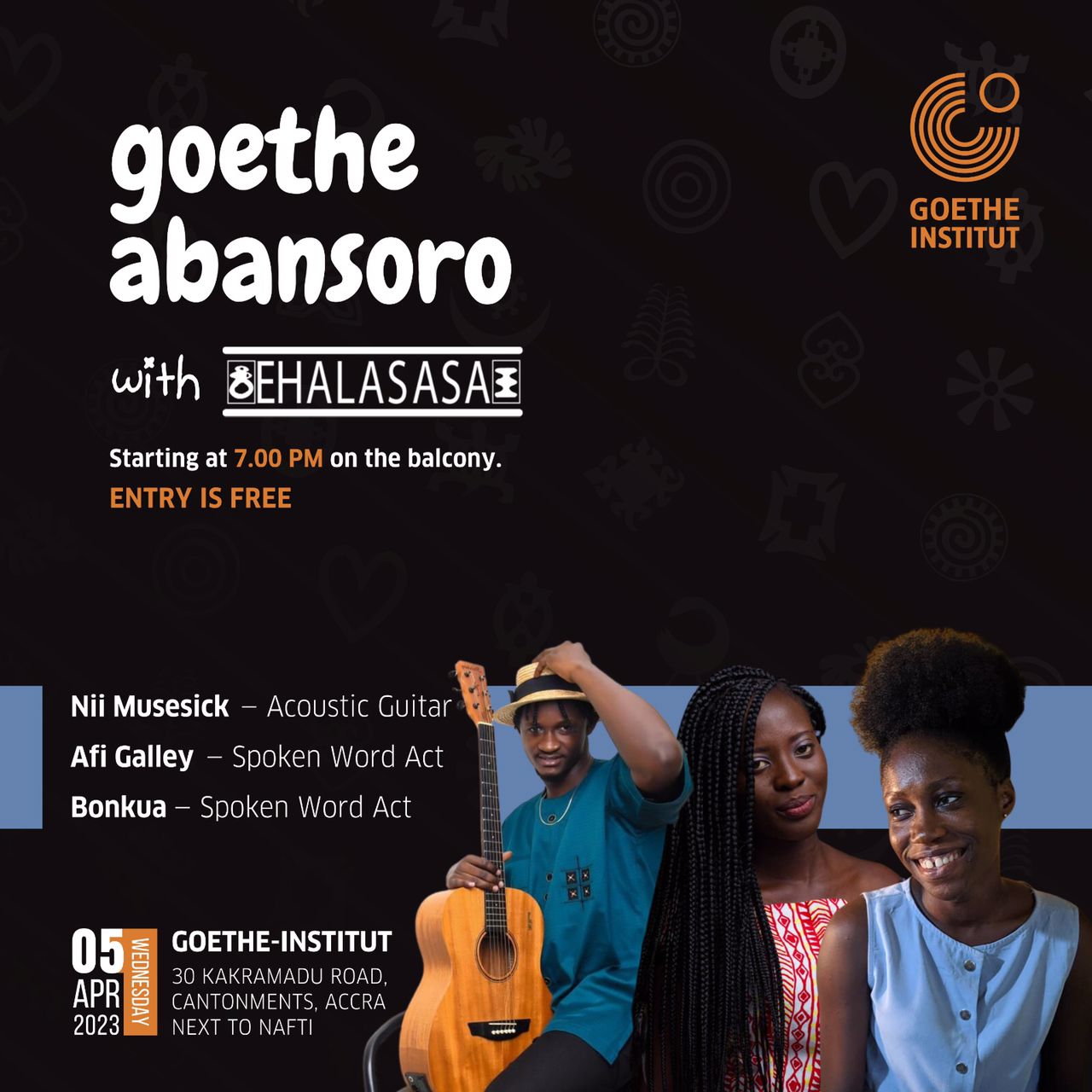 Experience an Unforgettable Night of Music and Spoken Word At the Goethe Abansoro with Ehalakasa