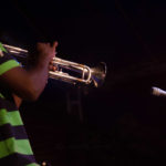 Kobby on the trumpet at The Cadence