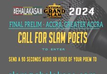 “Accra Poets, This is Your Moment! Enter the Ehalakasa Final Prelim for a Chance at Slam Glory.